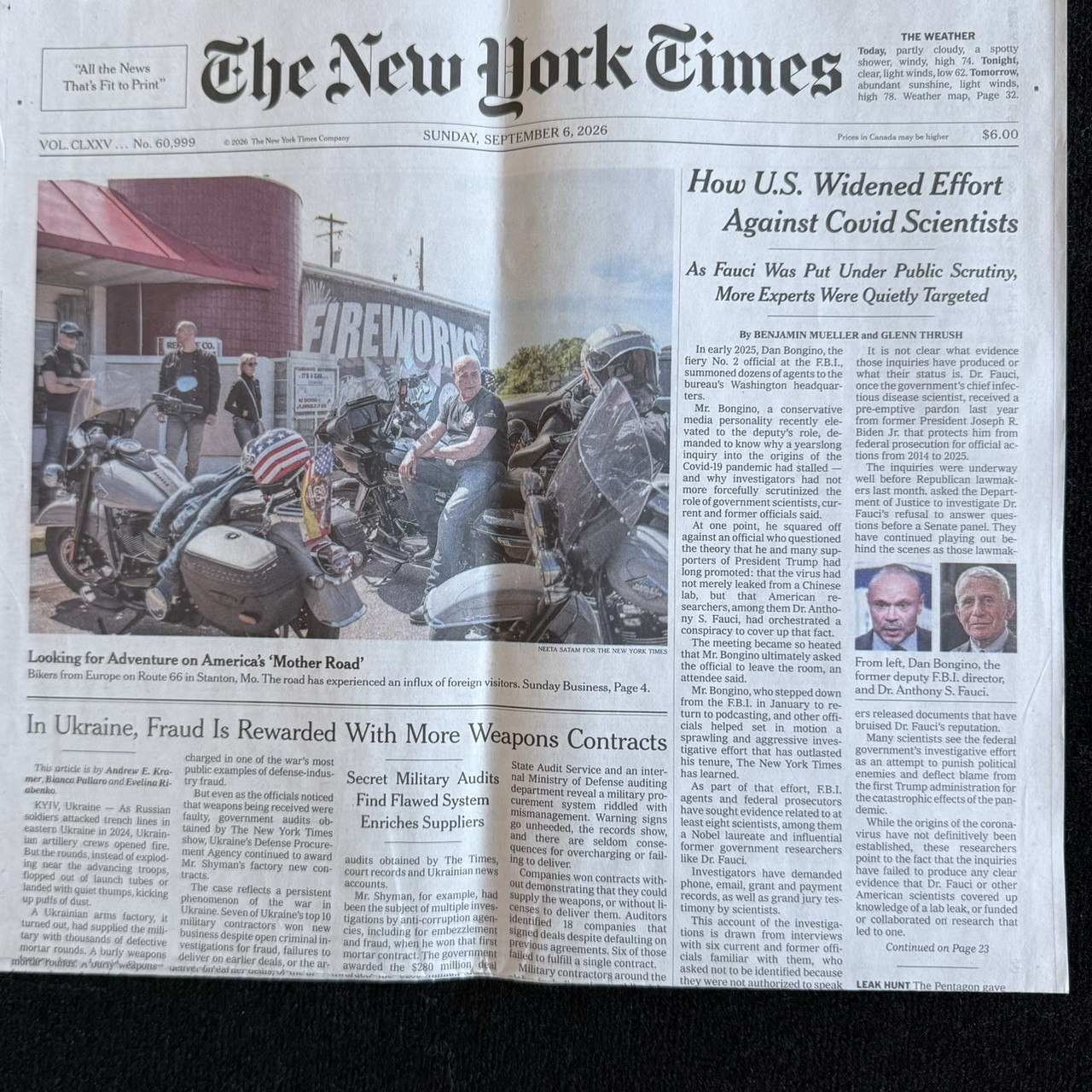 New York Times – Route 66, Seite 1