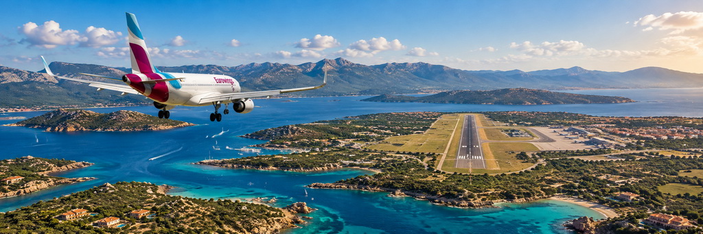 Anflug auf Olbia