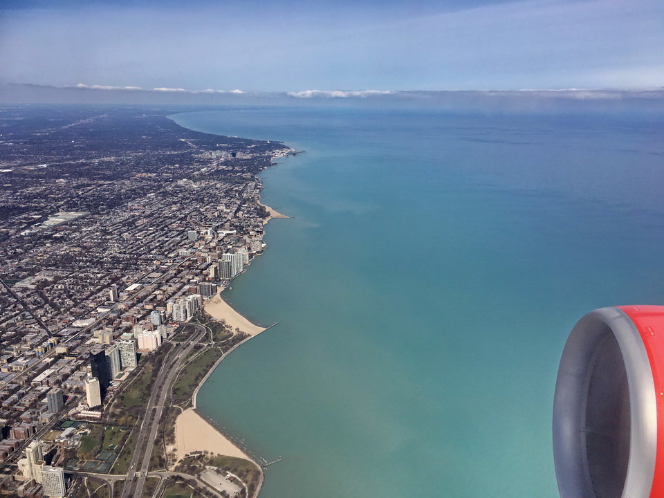 Anflug auf Chicago